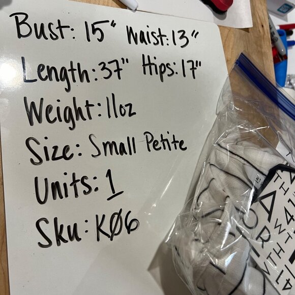 41 Hawthorn Striped Wrap Dress Ivory Black Size Small Petite NWT - Picture 9 of 9